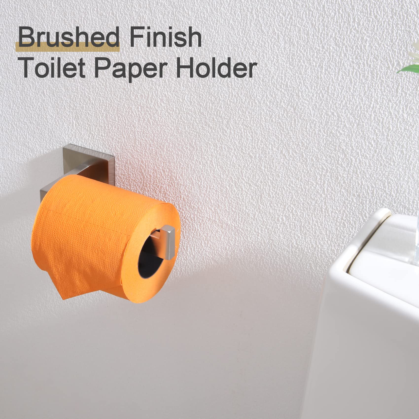 Kokosiri Toilet Paper Roll Holder Brushed Nickel Toilet Paper Holder Stainless Steel For Kitchen Bathroom Dispenser Wall Mounted